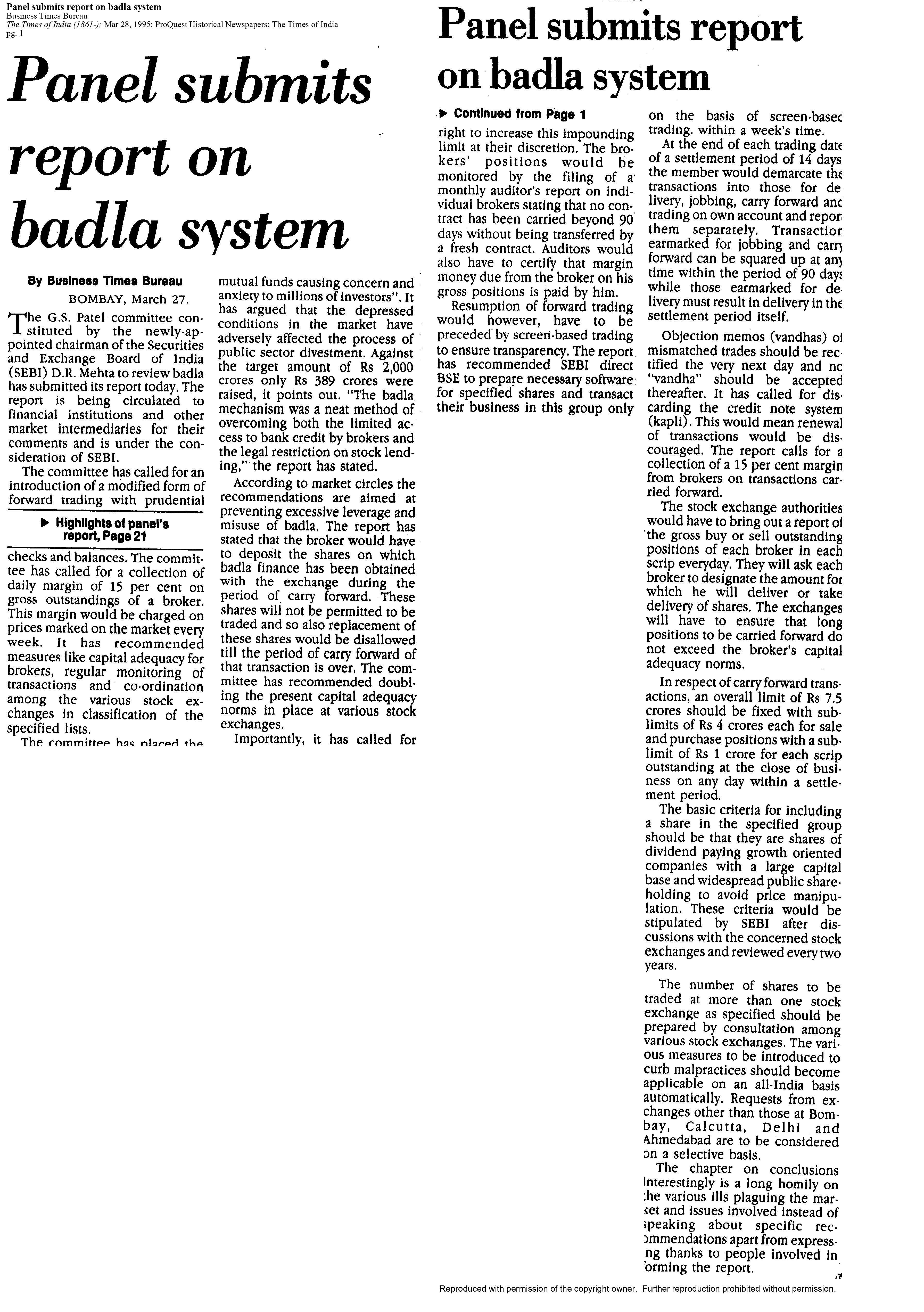 img for Panel submits report on...